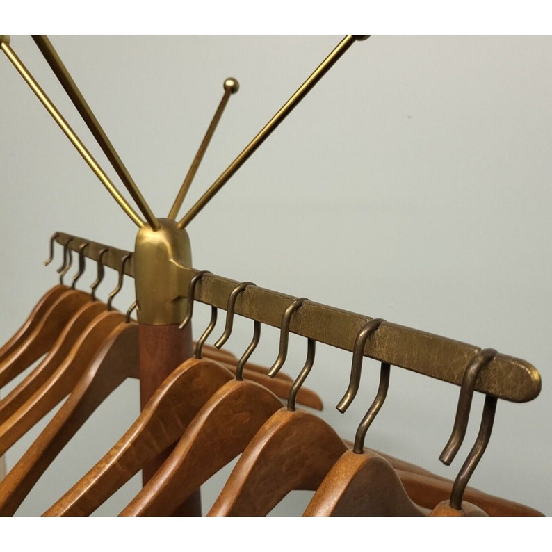 Sculptural vintage coat and hat stand